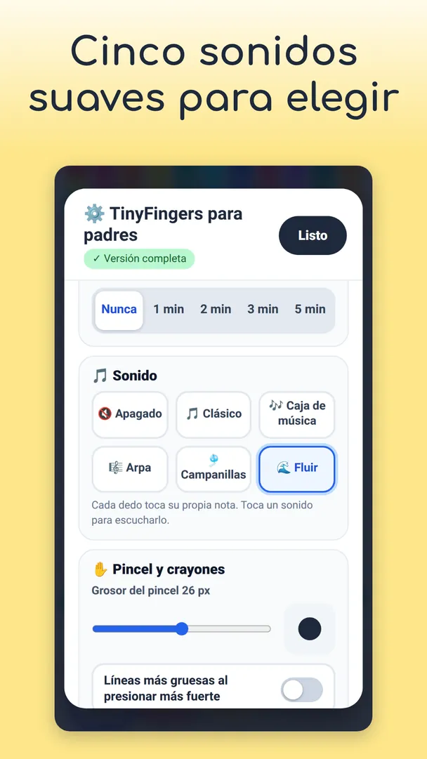 Cinco sonidos suaves para elegir
