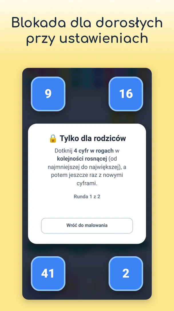 Blokada dla dorosłych przy ustawieniach